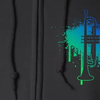 Trumpet Trumpet Player Trumpeter Full Zip Hoodie