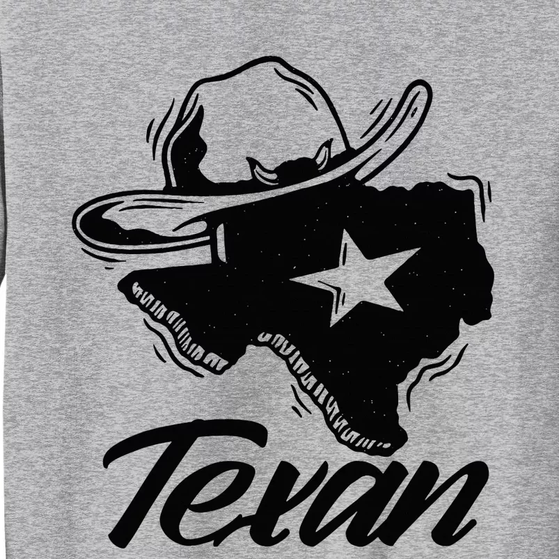 Texan Texas Patriotic Pride Tall Sweatshirt