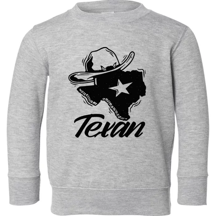 Texan Texas Patriotic Pride Toddler Sweatshirt