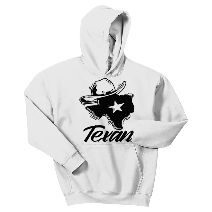 Texan Texas Patriotic Pride Kids Hoodie