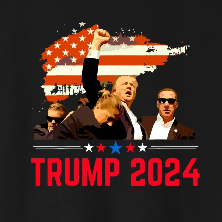 Trump Trending Political Pennsylvania Trump 2024 Women's Crop Top Tee