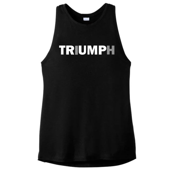 Trump Triumph Patriotic Ladies Tri-Blend Wicking Tank