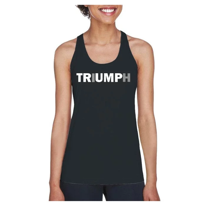 Trump Triumph Patriotic Women's Racerback Tank