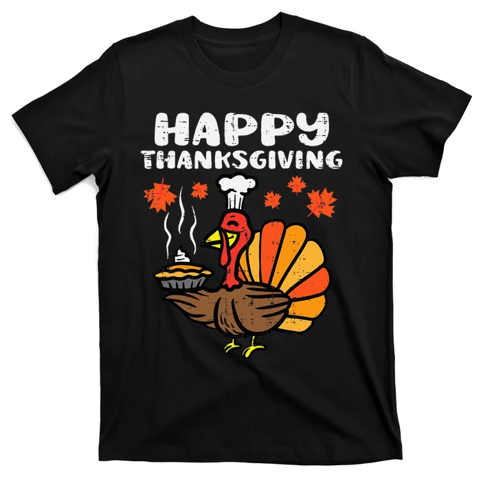 Thanksgiving Turkey Pumpkin Pie Festive Fall Decor T-Shirt