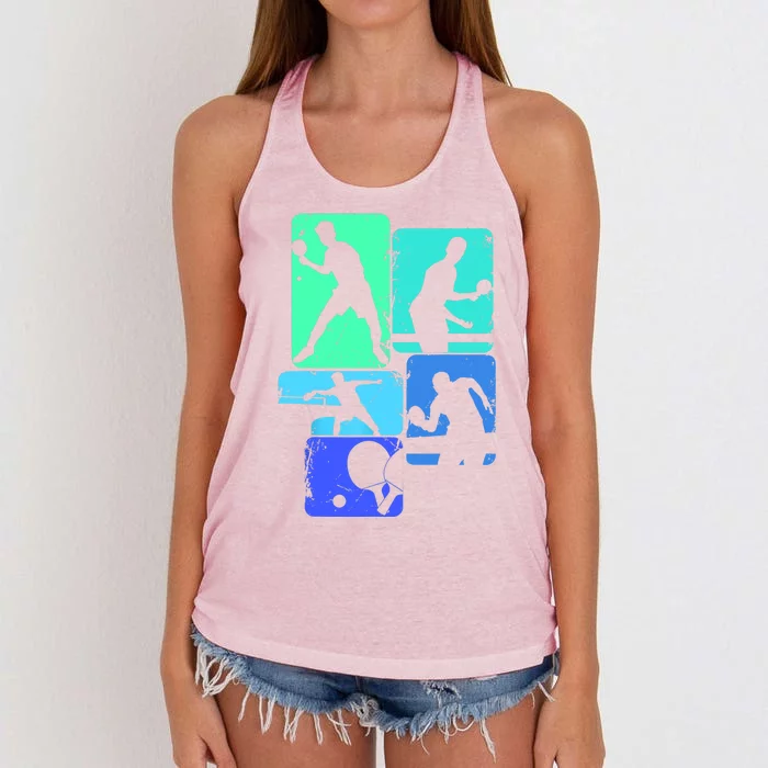 Table Tennis Ping Pong Women's Knotted Racerback Tank