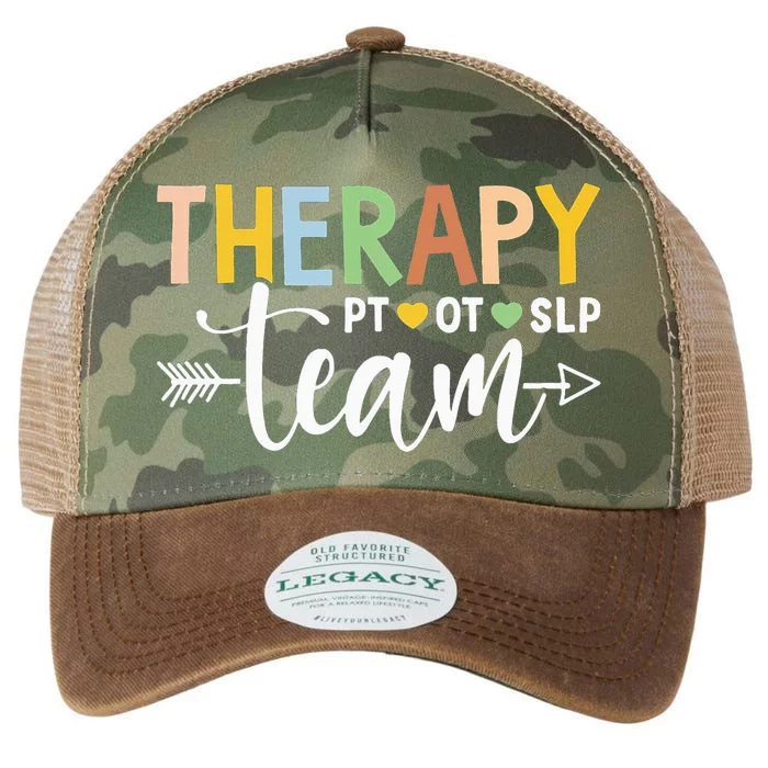 Therapy Team PT OT SLP Rehab Squad Therapist Motor Team Legacy Tie Dye Trucker Hat