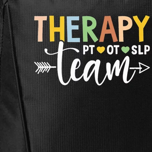 Therapy Team PT OT SLP Rehab Squad Therapist Motor Team City Backpack