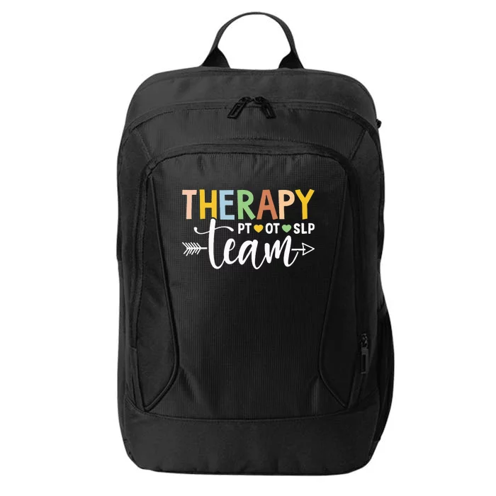 Therapy Team PT OT SLP Rehab Squad Therapist Motor Team City Backpack