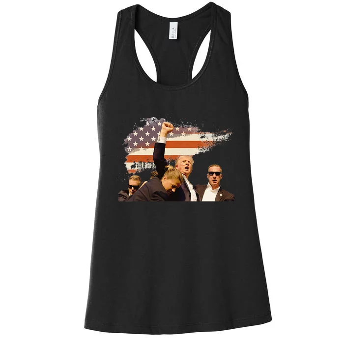 Trump Trending Political Pennsylvania Trump Women's Racerback Tank