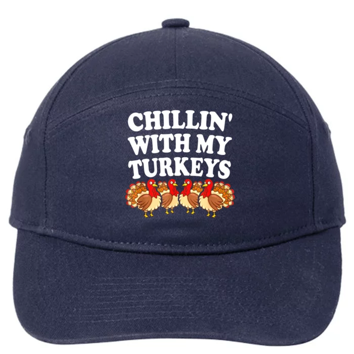 Turkeys Thanksgiving Pilgrim Holiday | & Womens 7-Panel Snapback Hat