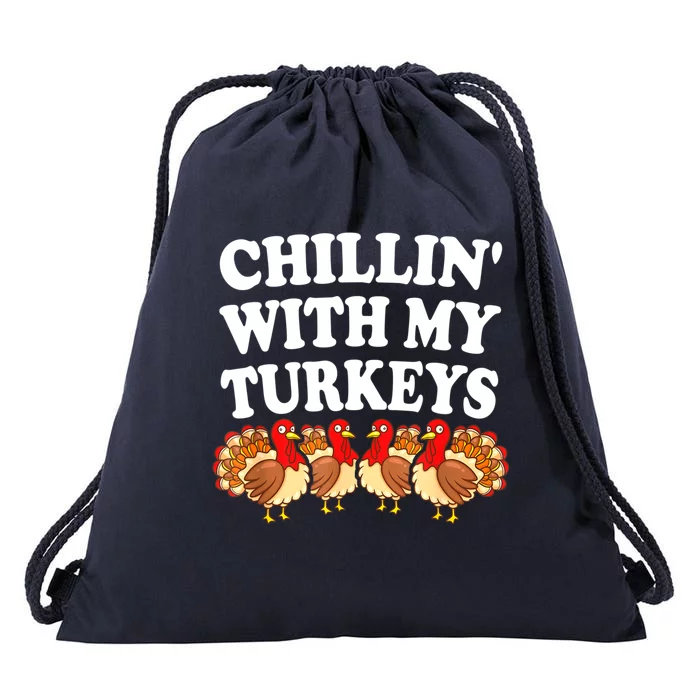 Turkeys Thanksgiving Pilgrim Holiday | & Womens Drawstring Bag