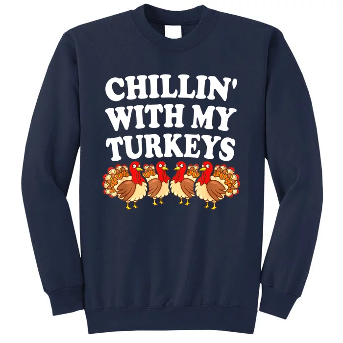 Turkeys Thanksgiving Pilgrim Holiday | & Womens Tall Sweatshirt