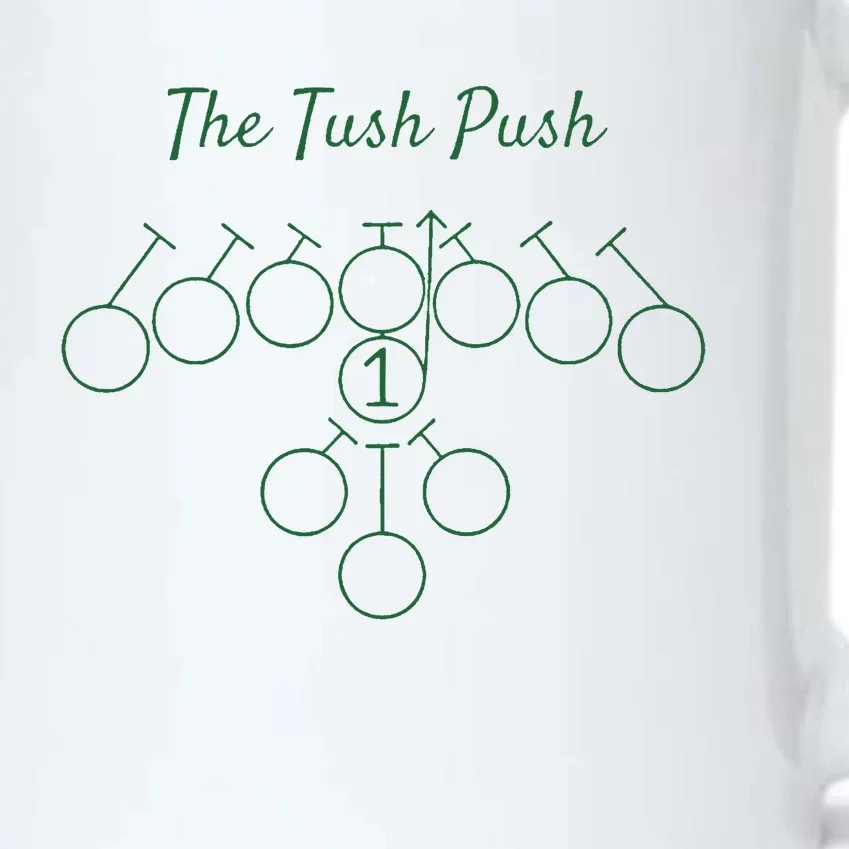 The Tush Push Eagles Black Color Changing Mug