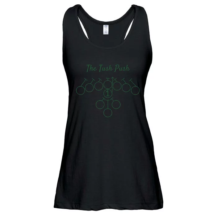 The Tush Push Eagles Ladies Essential Flowy Tank