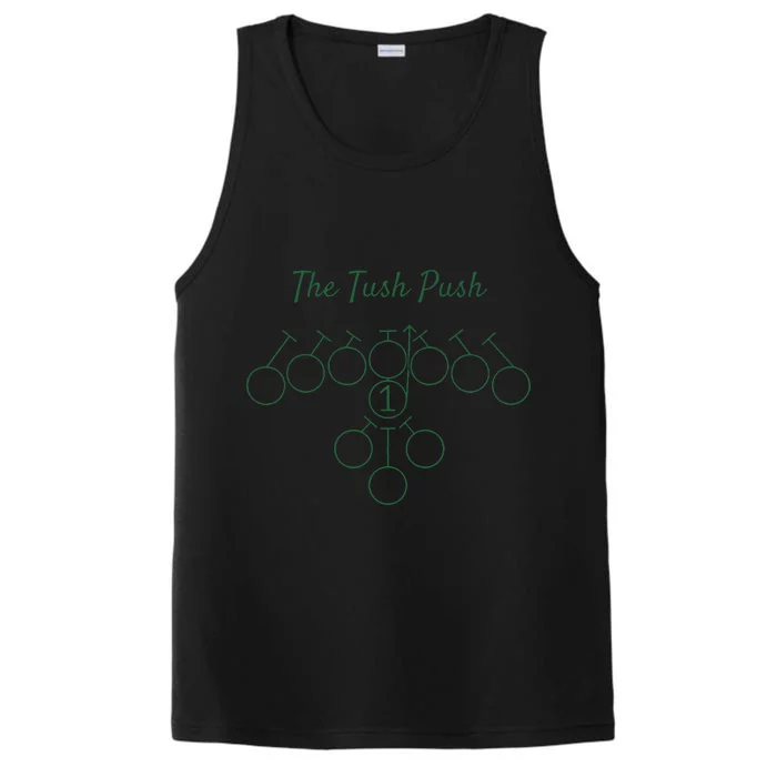 The Tush Push Eagles Performance Tank