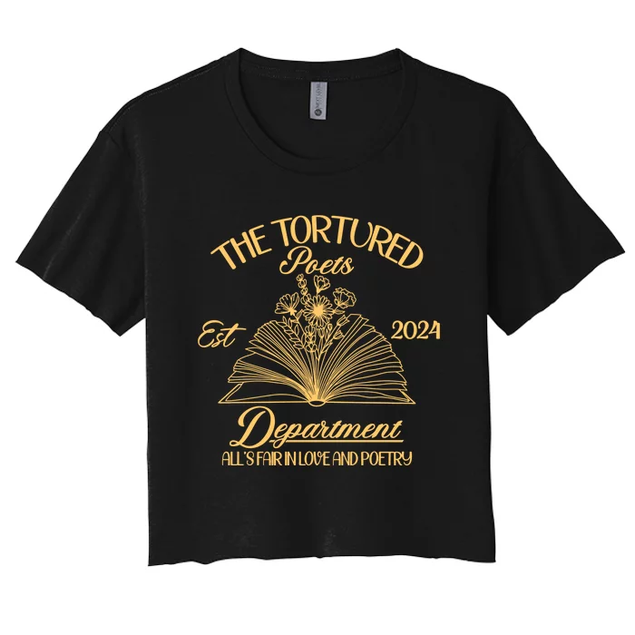 The Tortured Poets Ttpd Concert Women's Crop Top Tee