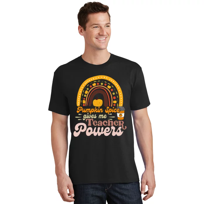 Thanksgiving Teacher Power Pumpkin Spice T-Shirt