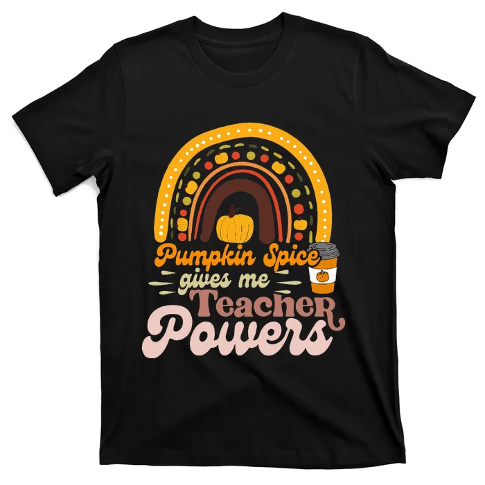 Thanksgiving Teacher Power Pumpkin Spice T-Shirt