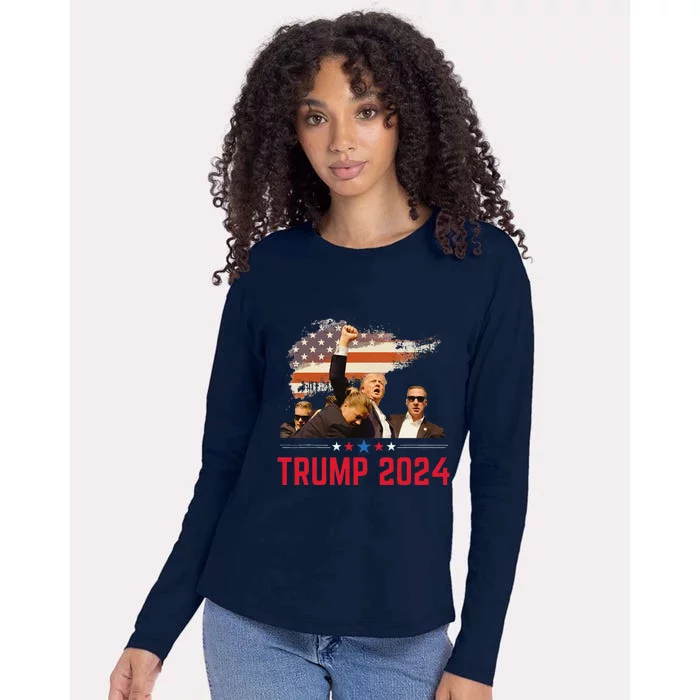 Trump Trending Political Pennsylvania Trump 2024 Womens Cotton Relaxed Long Sleeve T-Shirt