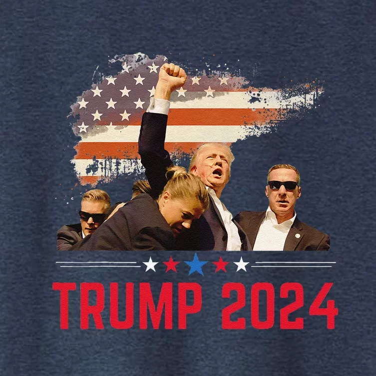 Trump Trending Political Pennsylvania Trump 2024 Women's Crop Top Tee