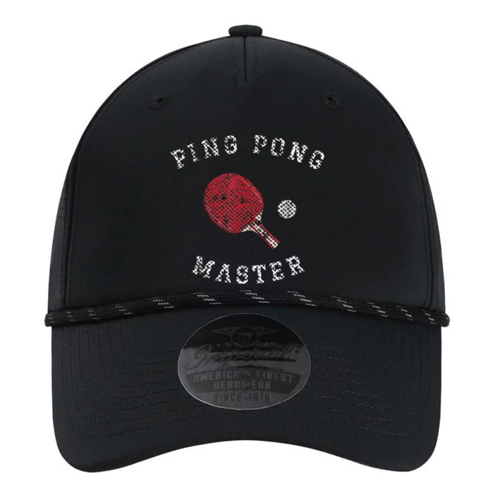 Table Tennis Ping Pong Master Funny Quote Graphic Print Performance The Dyno Cap