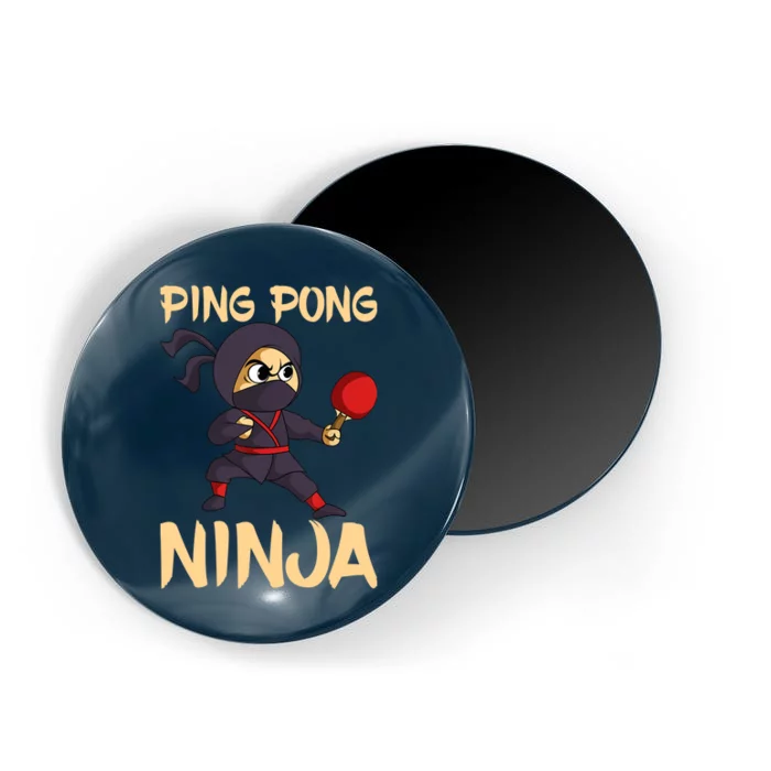 Table Tennis Ping Pong Ninja Lover Magnet