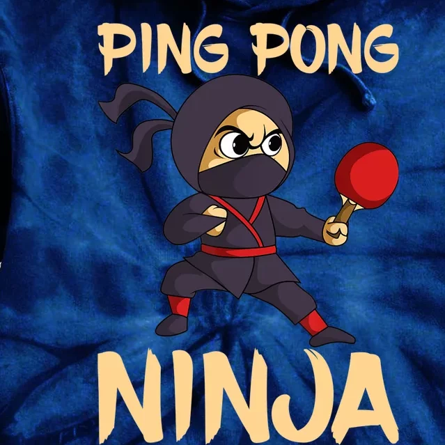 Table Tennis Ping Pong Ninja Lover Tie Dye Hoodie