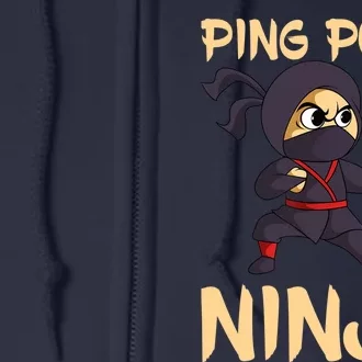 Table Tennis Ping Pong Ninja Lover Full Zip Hoodie