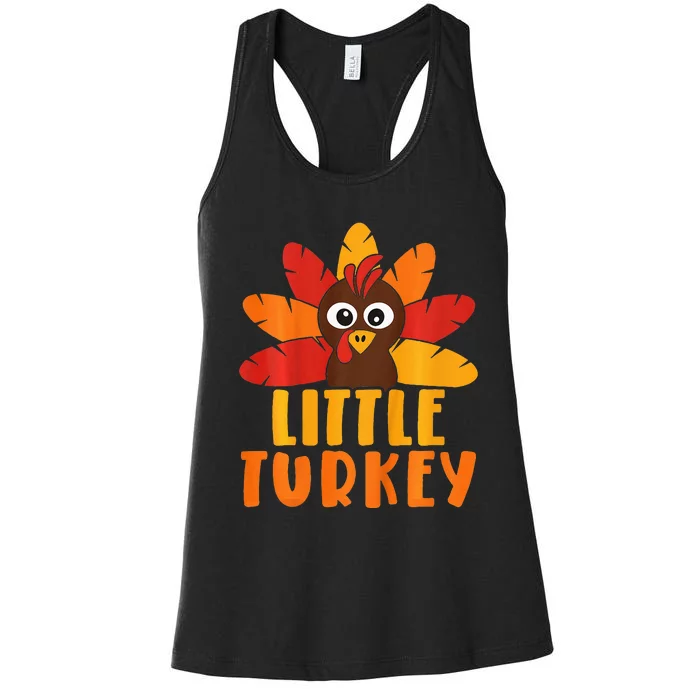 Thanksgiving Turkey Print Family Ensemble Women's Racerback Tank