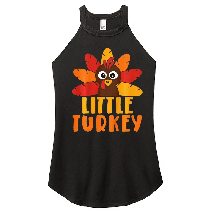 Thanksgiving Turkey Print Family Ensemble Women’s Perfect Tri Rocker Tank