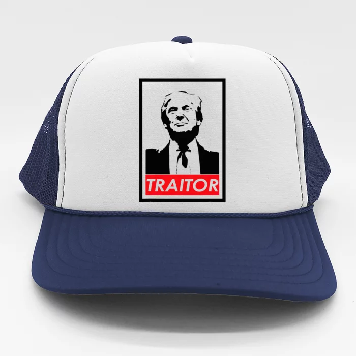 Trump Traitor Presidential Treason Political Anti Trump Trucker Hat