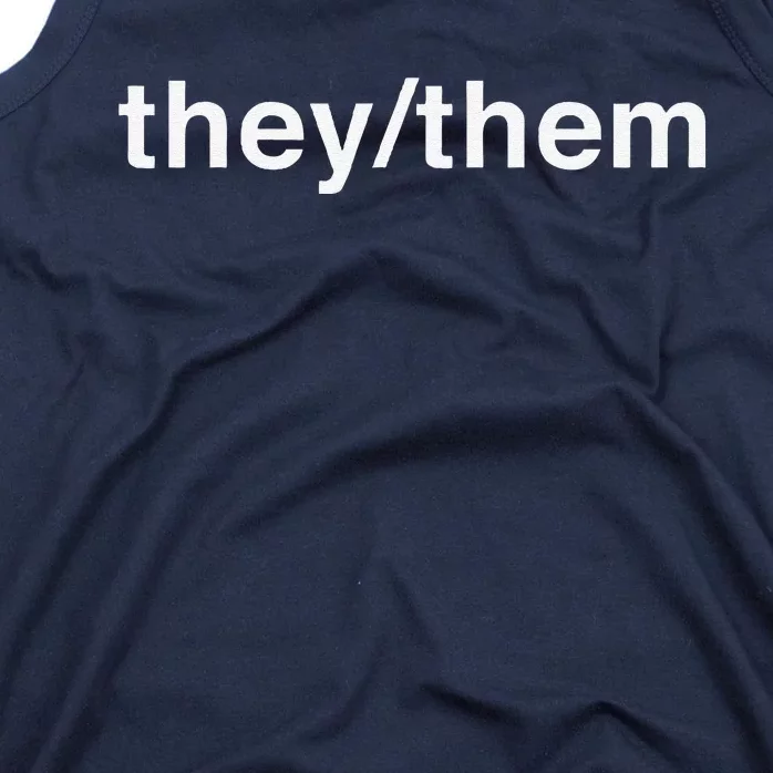 They Them Pronoun Lgbt Queer Transg Tank Top