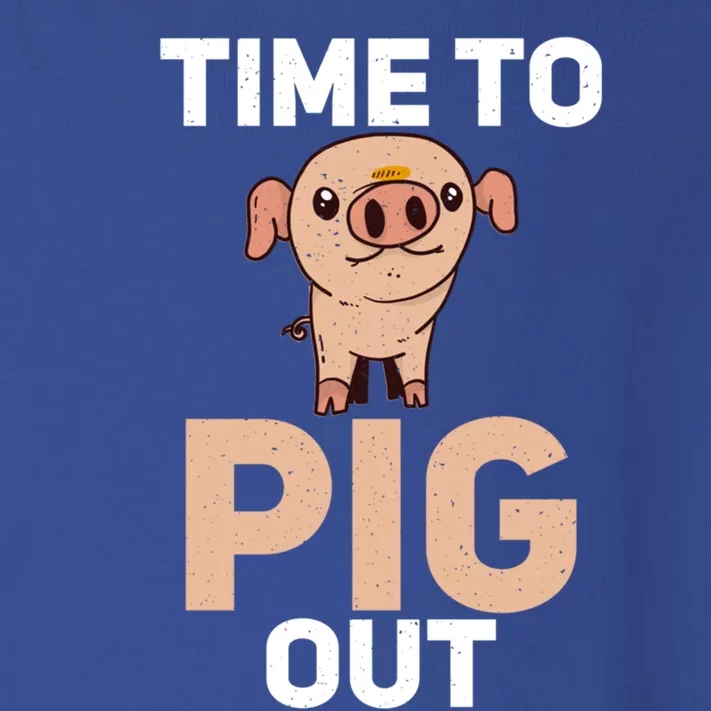 Time To Pig Out Pig Owner Pig Farmer Gift Toddler Long Sleeve Shirt