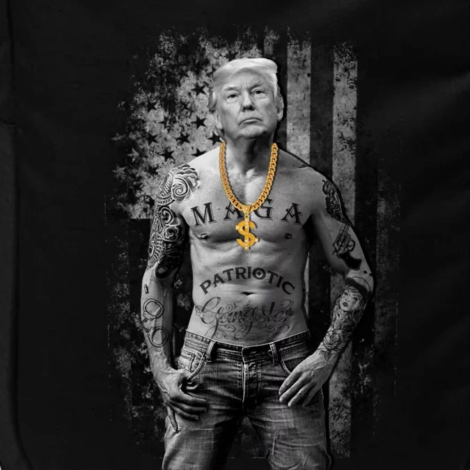 Trump Tattoo Patriotic Gangster Anti Liberal Pro Trump Republican Gifts Impact Tech Backpack