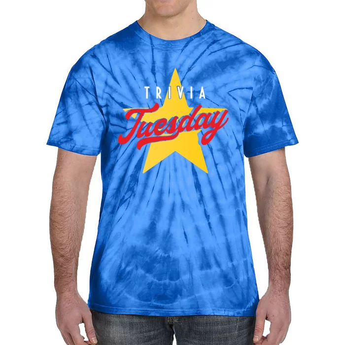 Trivia Tuesday Quiz Games Show Trivia Night Gift Tie-Dye T-Shirt