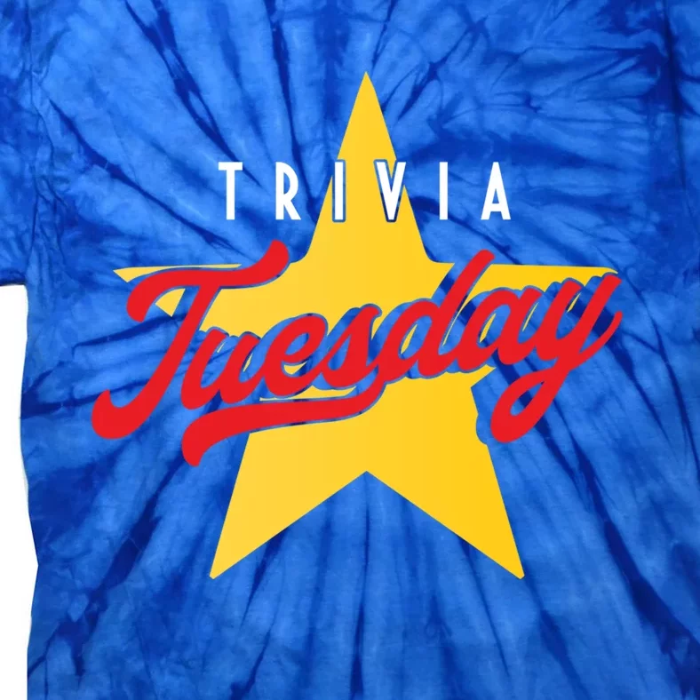 Trivia Tuesday Quiz Games Show Trivia Night Gift Tie-Dye T-Shirt