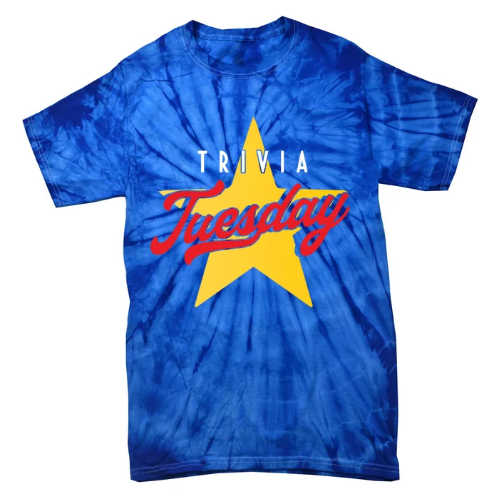 Trivia Tuesday Quiz Games Show Trivia Night Gift Tie-Dye T-Shirt