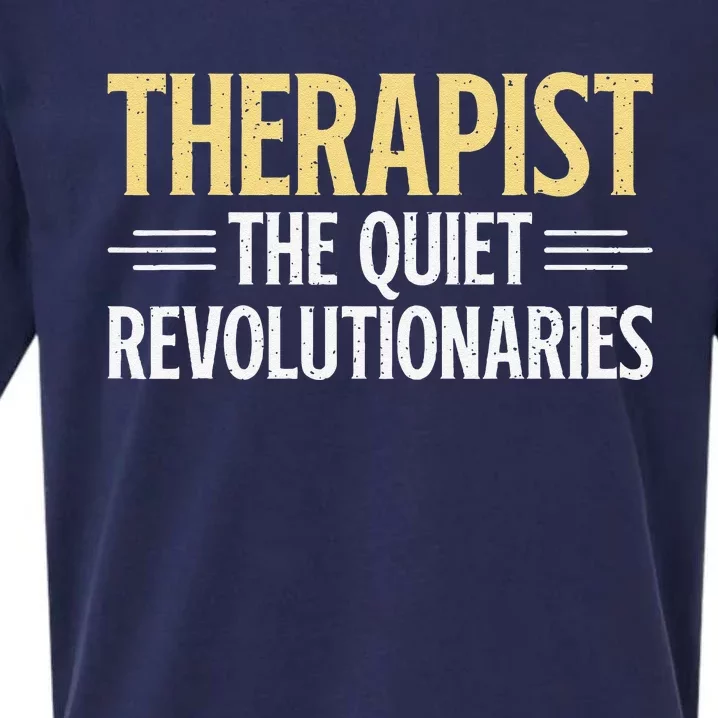 Therapist The Quiet Revolutionaries Therapist Sueded Cloud Jersey T-Shirt