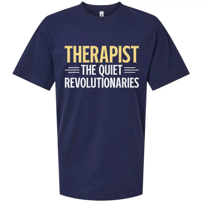 Therapist The Quiet Revolutionaries Therapist Sueded Cloud Jersey T-Shirt