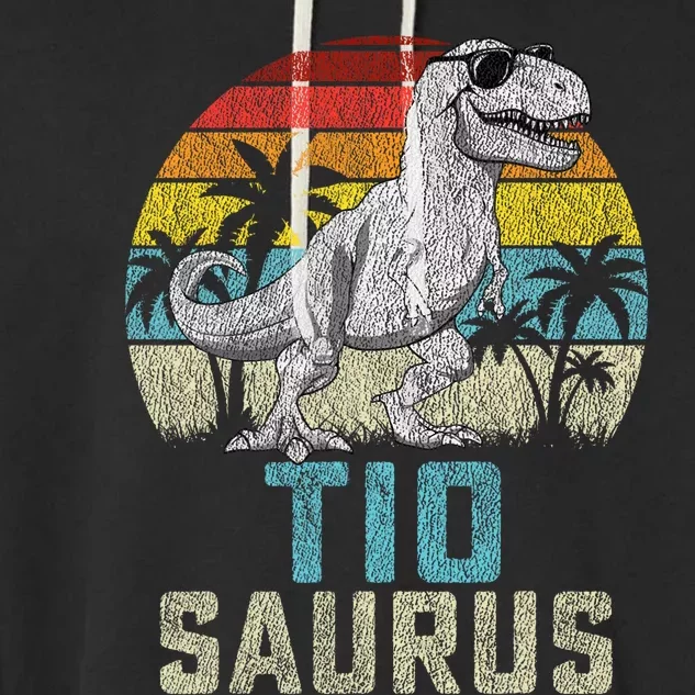 Tiosaurus T Rex Dinosaur Tio Saurus FatherS Family Tiosaurus T Rex Dinos Garment-Dyed Fleece Hoodie