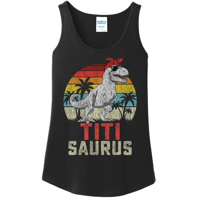 Titisaurus T Rex Dinosaur Titi Saurus MotherS Family Ladies Essential Tank