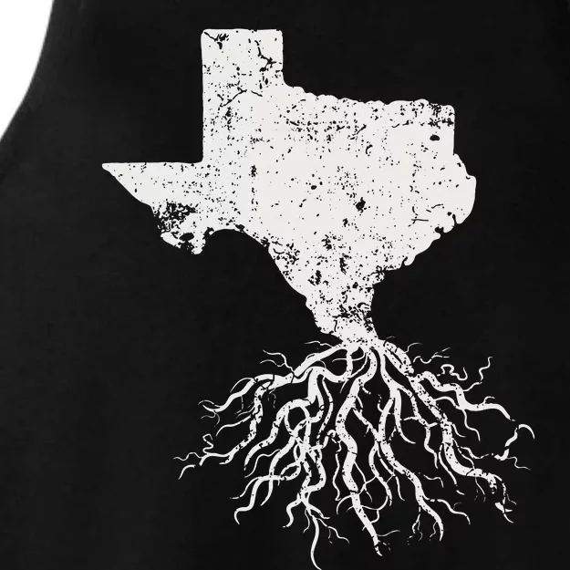 Texas Texan Roots Distressed Patriotic Tx Gift Patriot Ladies Tri-Blend Wicking Tank