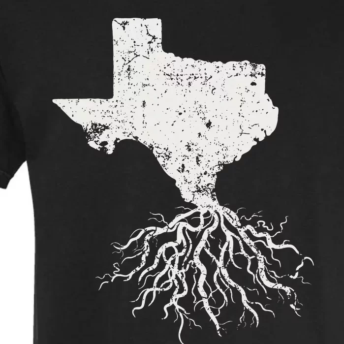 Texas Texan Roots Distressed Patriotic Tx Gift Patriot Garment-Dyed Heavyweight T-Shirt