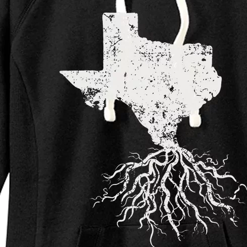 Texas Texan Roots Distressed Patriotic Tx Gift Patriot Women's Fleece Hoodie