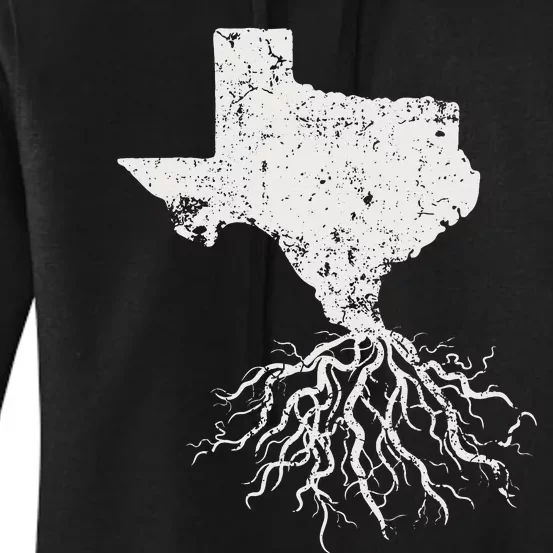 Texas Texan Roots Distressed Patriotic Tx Gift Patriot Women's Pullover Hoodie