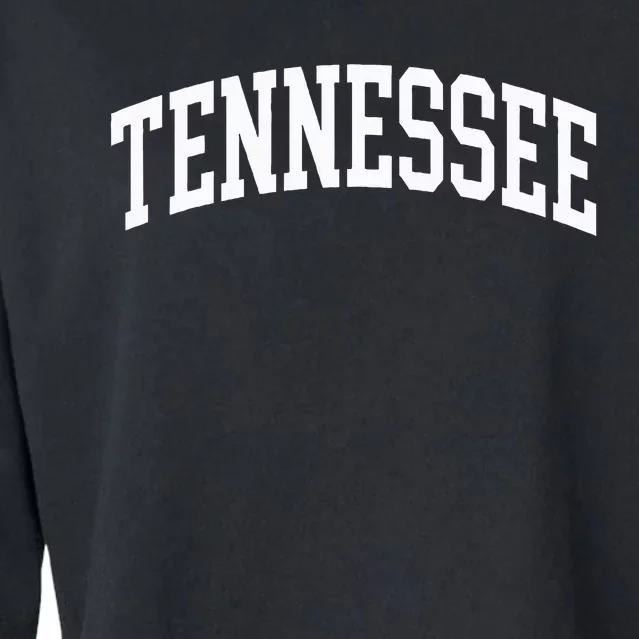 Tennessee Tn Retro Cropped Pullover Crew