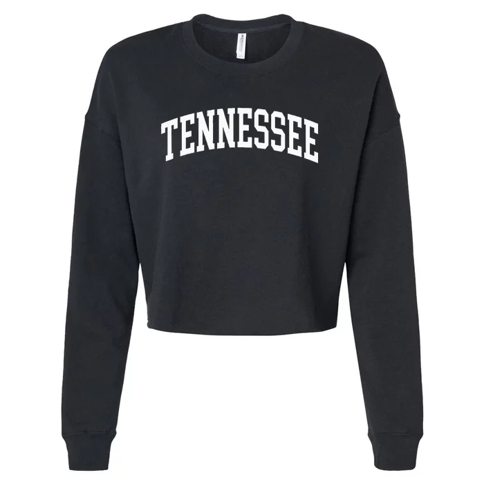 Tennessee Tn Retro Cropped Pullover Crew