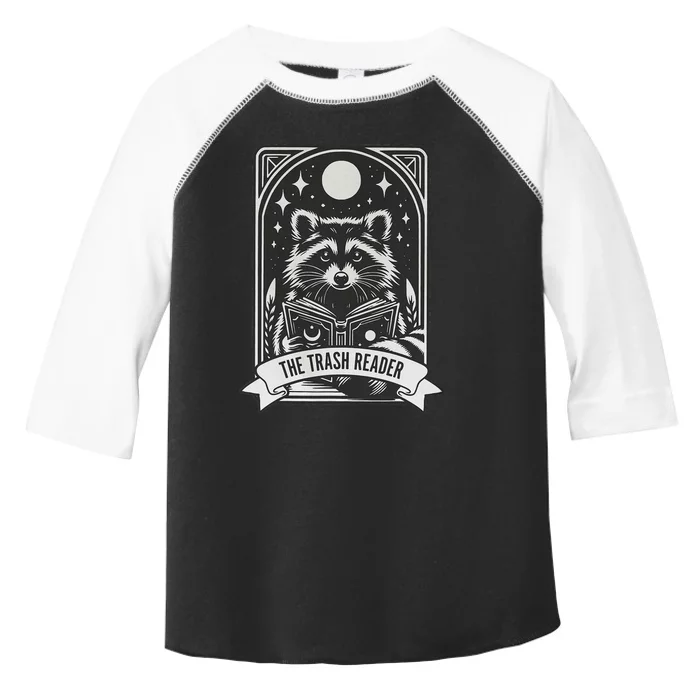 The Trash Reader Raccoon 70s Style Tarot Card Toddler Fine Jersey T-Shirt