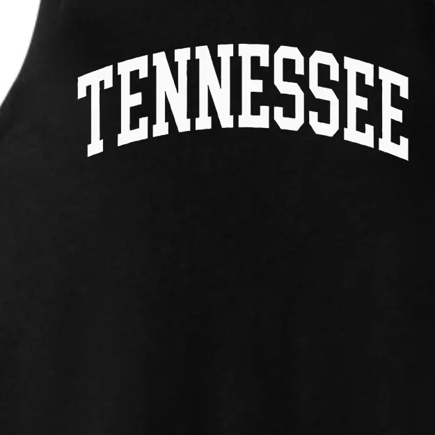 Tennessee Tn Retro Throwback Ladies Tri-Blend Wicking Tank