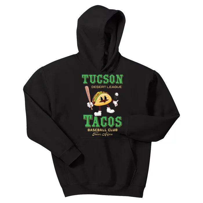 Tucson Tacos Retro Minor League Baseball Team Kids Hoodie